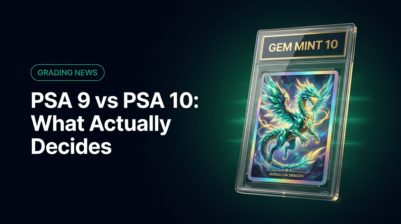 PSA 9 vs PSA 10: What Actually Decides the Grade (and How to Tell Before You Submit)