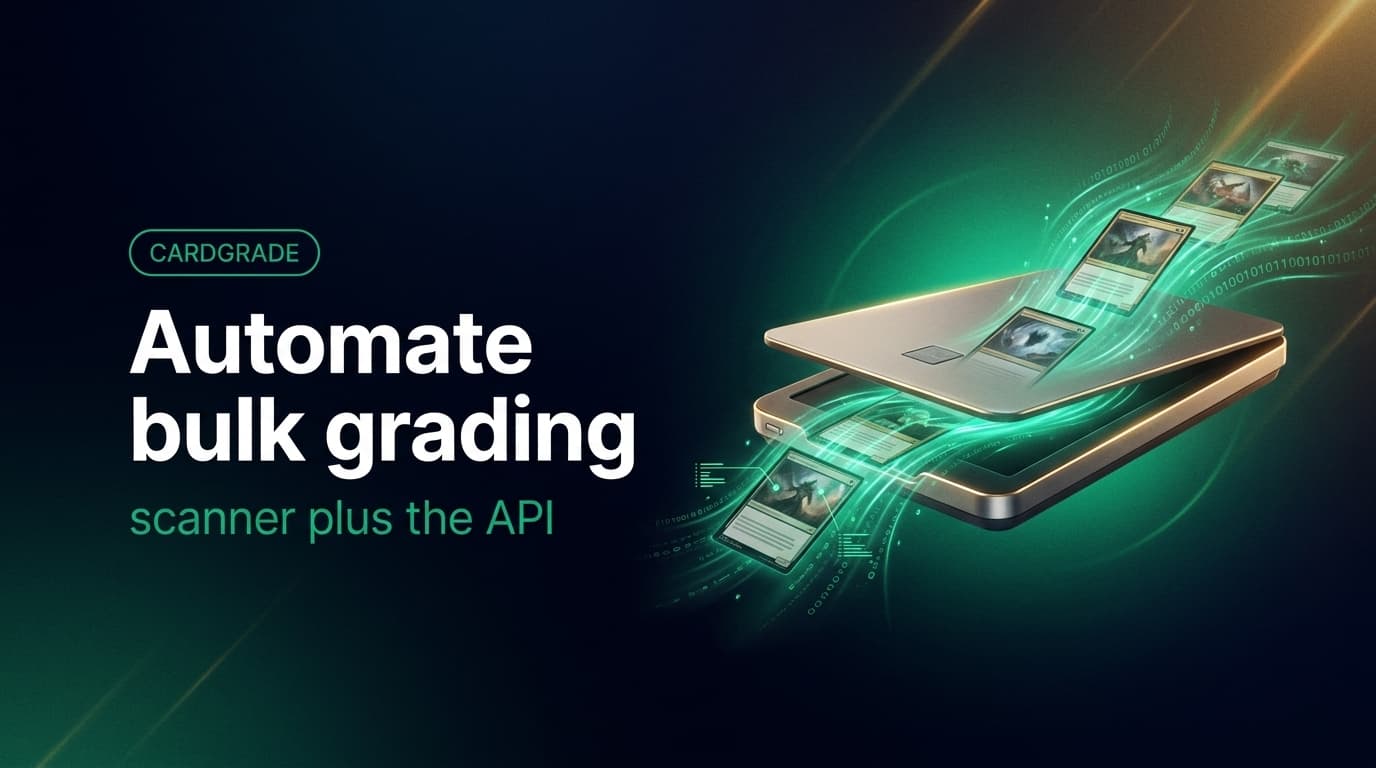 How to Combine a Card Scanner With the CardGrade API for Automated Bulk Grading