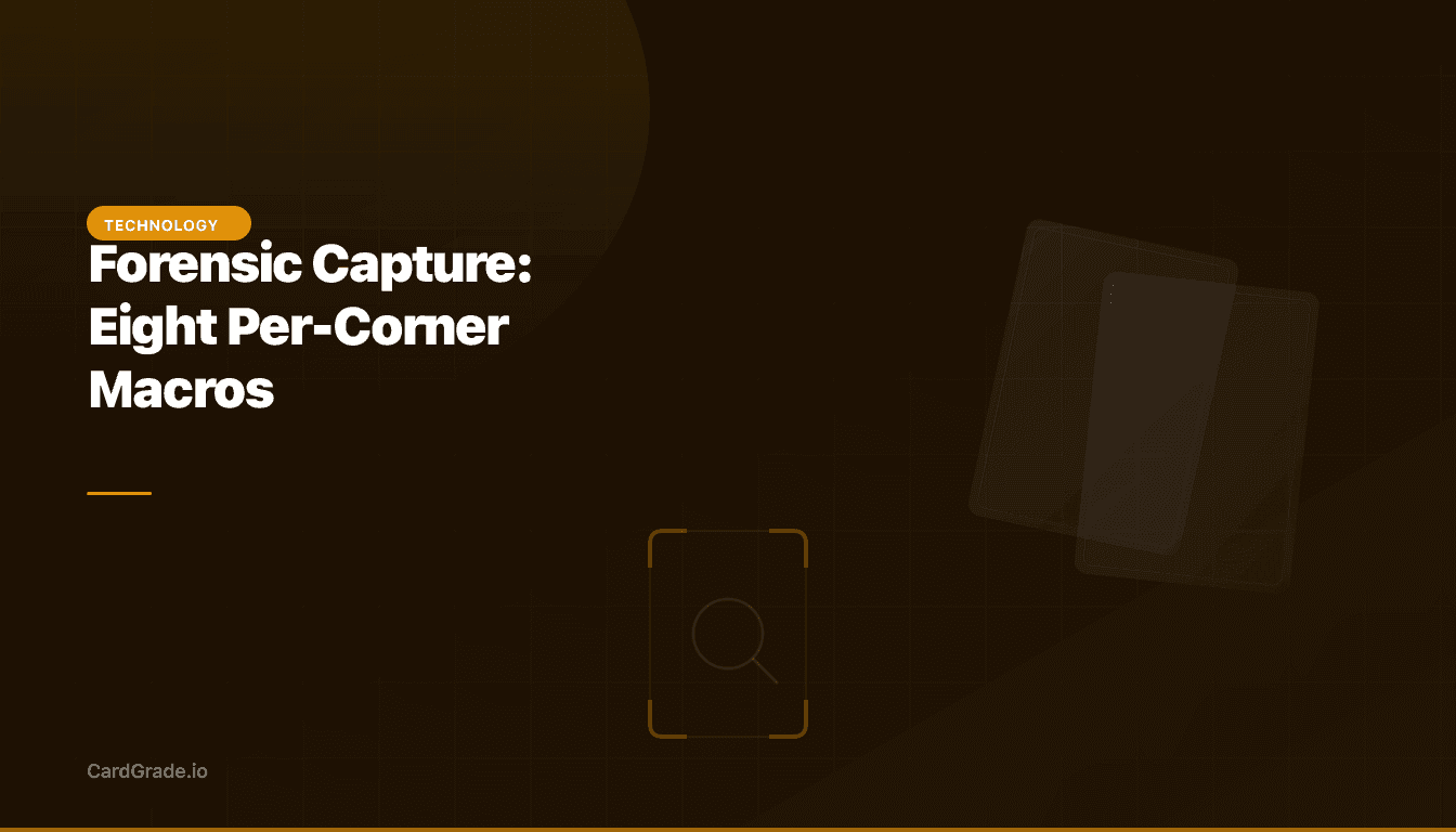 Forensic Capture: Eight Per-Corner Macros That Catch What a Single Photo Misses