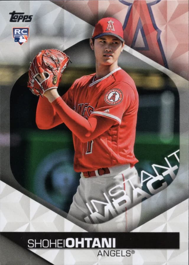 Shohei Ohtani Topps rookie card analyzed with CardGrade Forensic Capture