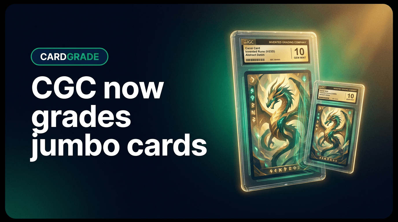 CGC Cards Now Grading Jumbo Cards; Why Collectors Should Use CardGrade AI Pre-Grading First