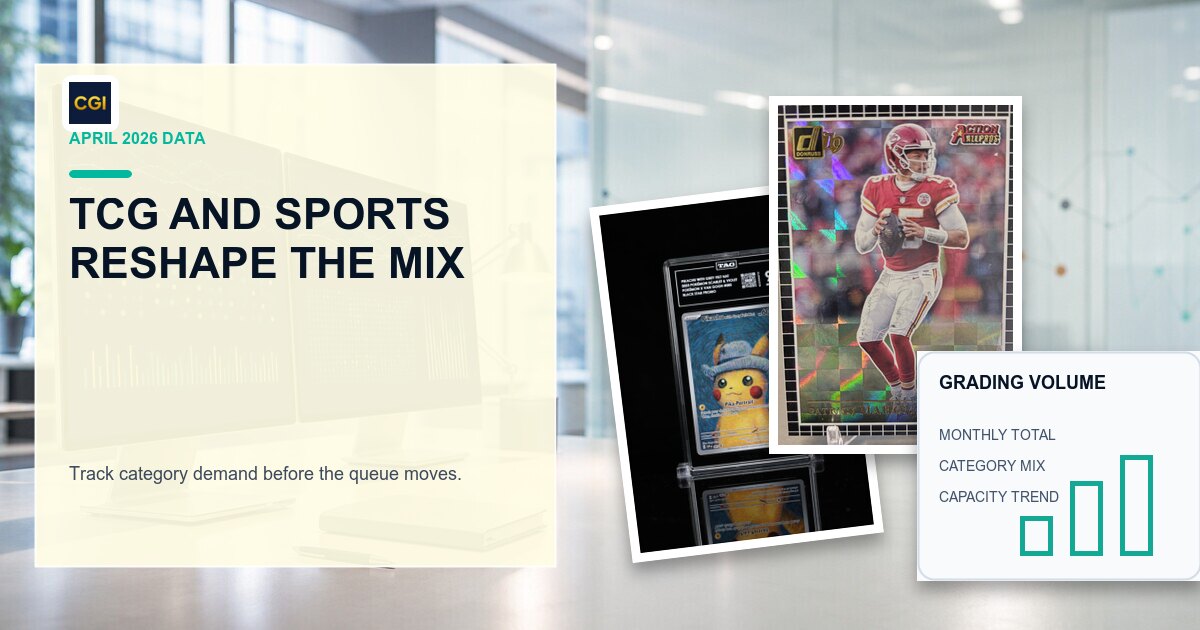 Card Grading Trends April 2026: PSA Gem Rates, Submissions & What to Watch preview image